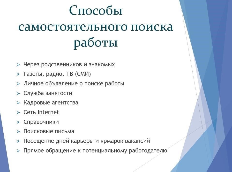 Обзор возможностей трудоустройства