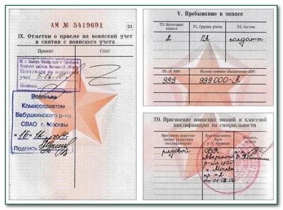 Понимание статуса резервиста категории 2 в военном билете